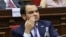 Armenia - Opposition leader Narek Karapetian attends a session of the Armenian parliament, Yerevan, August 17, 2026.




