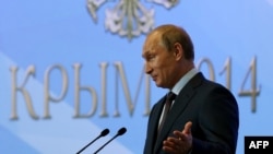 Президент России Владимир Путин в Крыму. 14 августа 2014 года