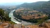 The highway next to the village of Ras, at the entrance to Podgorica, Montenegro