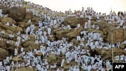 Praying at Mount Arafat is a key part of the hajj