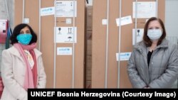  UNICEF-ova predstavnica Rownak Khan i ministrica civilnih poslova BiH Ankica Gudeljević