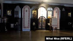 Celula 4 Spital era celula cea mai mare din penitenciar. Spațiul e acum capelă și loc de reculegere.