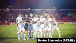 Команда футбольного клуба Туркменистана «Алтын Асыр», Бишкек, 3 апреля, 2019
