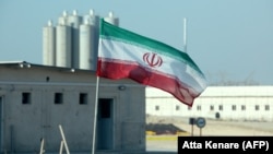 Флаг Ирана на Бушерской АЭС. 10 ноября 2019 года