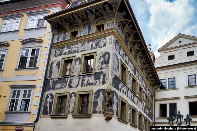 خانه‌ای در پراگ که کافکا در اواخر قرن نوزدهم در آن زندگی کرده است