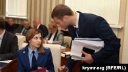 Міністр промислової політики республіки Крим Андрій Скринник і прокурор Наталія Поклонська