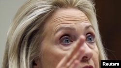 U.S. Secretary of State Hillary Clinton testified at the House Committee on Foreign Affairs on October 27.