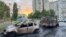 Уничтоженные в результате удара по Белгороду автомобили (Архивное фото)