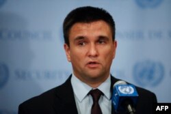 Ukraine's Foreign Minister Pavlo Klimkin