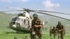 An airborne unit of the Tajik Army during joint exercises in southern Tajikistan