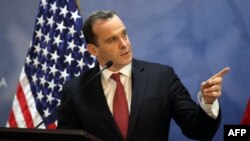 Brett McGurk visited Kurdish-controlled areas in northern Syria on May 17. (file photo)