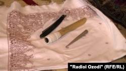 The traditional instruments of circumcision in Tajikistan