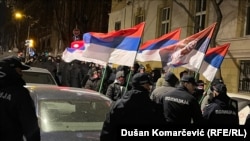 Ultranacionalisti koji obeležavaju godišnjicu smrti kvislinga Milana Nedića, 4. februar 2026.