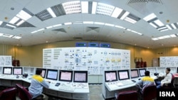 The control room of Iran's Bushehr nuclear plant