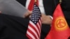 Kyrgyzstan - kyrgyz USA (US) flags, relationship, diplomacy, cooperation, genericundated