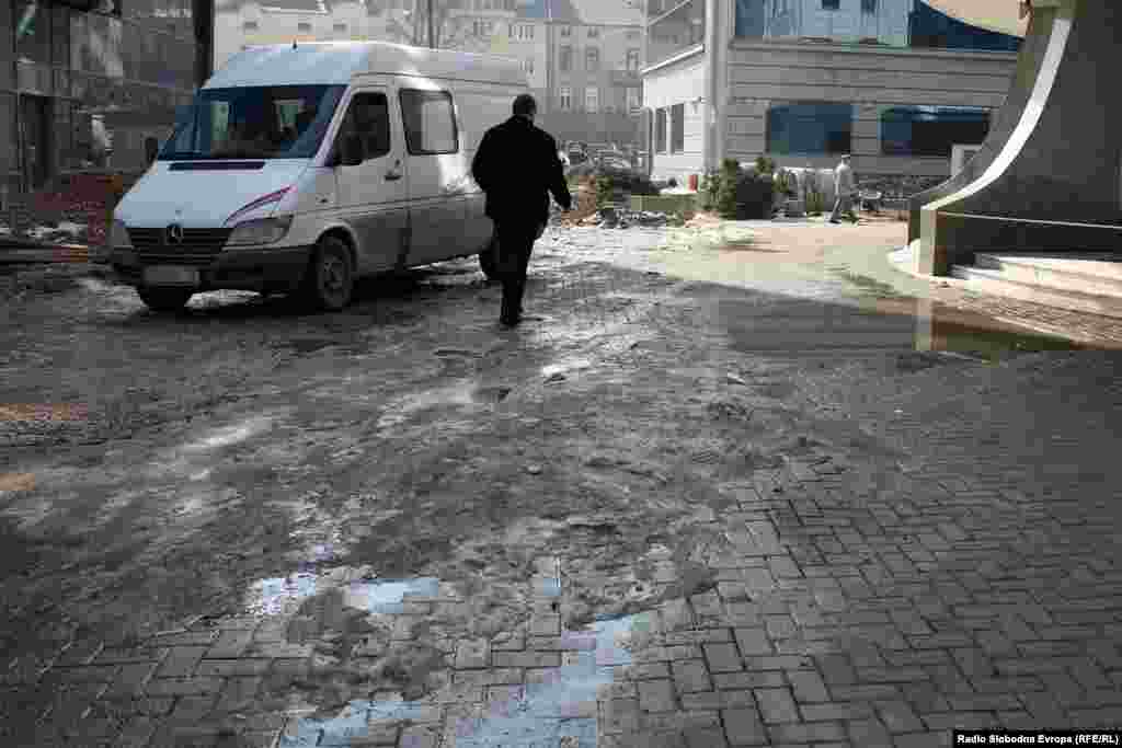 во центарот на градот