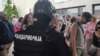 Policija sprečava blokadu u centru Beograda, 7. jul 2025. 