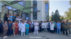 Улуттук госпиталдын жамааты жасаган видео кайрылуудан алынган сүрөт.