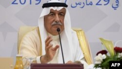 Saudi Foreign Minister Ibrahim al-Assaf has urged the world to step up pressure on Iran (file photo).