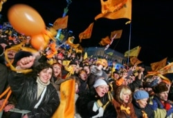 Помаранчева революція. Київ, 22 листопада 2004 року.