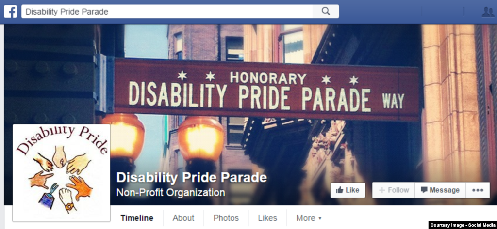 &nbsp;صفحه فیسبوک رژه افتخار معلولین در شیکاگو؛ این رخداد سال ۲۰۱۴ با محوریت گری آرنولد برگزار شد. &nbsp;&nbsp;