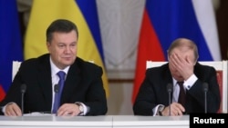 Встреча Виктора Януковича и Владимира Путина в декабре 2013 года