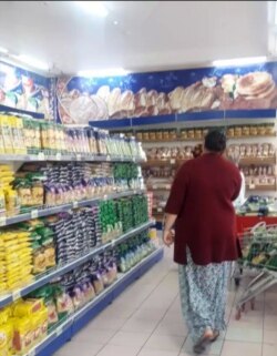 Супермаркет, Ашхабад, март, 2020