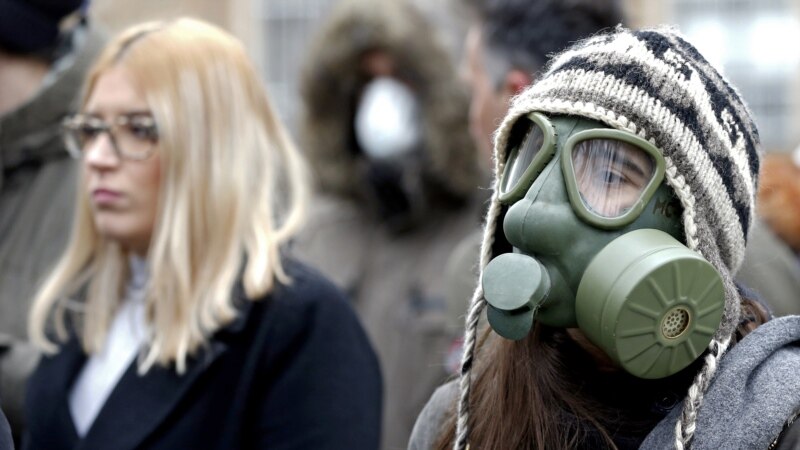 Protesters In Bosnian Capital Hold Rally Over Choking Air Pollution