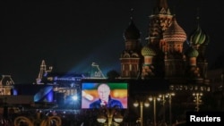 Imagine de la concertul macro desfășurat în Piața Kremlinului după așa-numita Proclamație de alipire la Rusia a celor patru regiuni ucrainene: Luhansk, Donețk, Zaporojie și Herson. În replică, Ucraina a recucerit Liman, un oraș strategic luat de ruși în 2014.