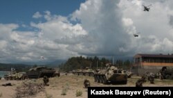 Учения российских военных в Абхазии (архивное фото)