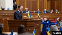 Ուկրաինա - ՆԱՏՕ-ի գլխավոր քարտուղար Մարկ Ռյուտեն ելույթ է ունենում Գերագույն Ռադայում, Կիև, 3-ը փետրվարի, 2026թ.