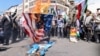 В Иране сжигают флаги США и Израиля, 5 апреля 2024