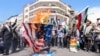 Iranians burn US and Israeli flags during the annual Quds (Jerusalem) Day commemorations and the funeral of seven Revolutionary Guard Corps members killed in a strike on the country's consular annex in Damascus, which Tehran blamed on Israel, on April 5, 