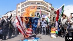У Іране спальваюць сьцягі ЗША і Ізраіля, 5 красавіка 2024