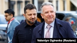 Уладзімір Зяленскі і Стыў Віткаф 6 верасьня 2026 году