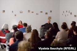 Прэзэнтацыя перакладу кнігі Silva Rerum, сустрэча з аўтаркай Крысьцінай Сабаляўскайце і перакладчыкам Сяргеем Шупам у Вільні, 1 сакавіка 2026