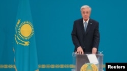 Голосует президент Токаев