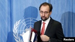 UN Human Rights High Commissioner Zeid bin Ra'ad Al Hussein (file photo)