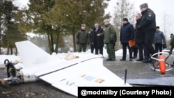 Зьбіты нібыта «ў часе практычных выпрабаваньняў» дрон, падобны на расейскую «Герберу» , 12 лютага 2026 