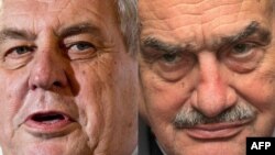 Milosh Zeman dhe Karel Schwarzenberg 