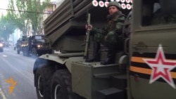 Separatists Rehearse For Victory Day Parade In Donetsk