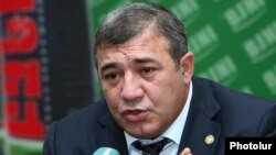 Armenia - Businessman and parliament deputy Ruben Hayrapetian at a news conference in Yerevan, 20Dec2011.