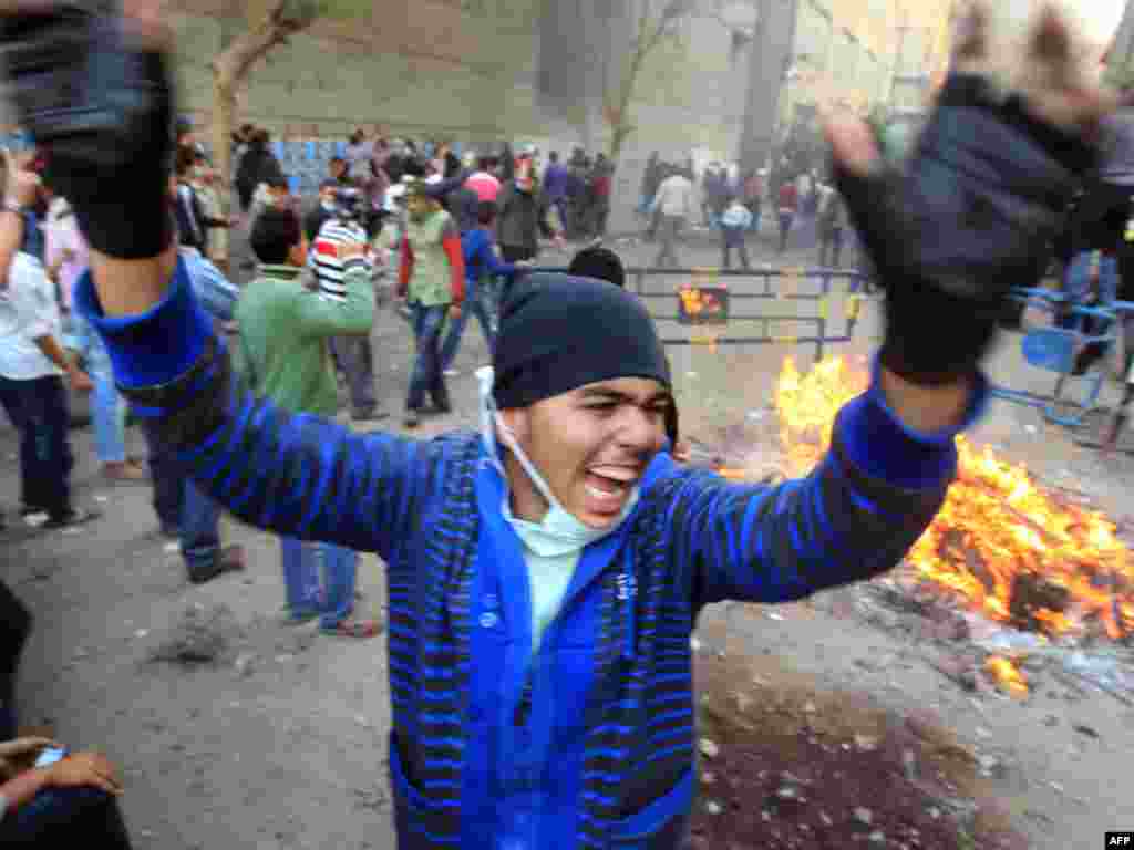Egipat - Protesti na centralnom trgu Tahrir u Kairu, 21.11.2011.