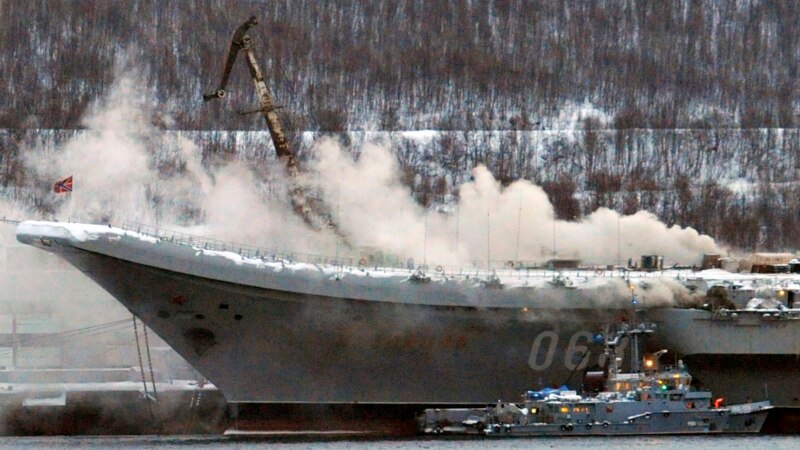 Două persoane și-au pierdut viața în urma incendiului de pe singurul portavion rusesc „Amiralul Kuznețov”