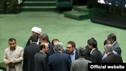 Iranian lawmakers engaged in discussion in parliament. November 12, 2019