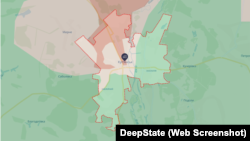 Куп'янськ на мапі DeepState станом на 3 грудня