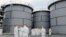 Tanks of contaminated water at the Fukushima nuclear power plant in March