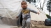 A refugee toddler at a makeshift camp near the Greek-Macedonian border near the Greek village of Idomeni, Greece, in March.