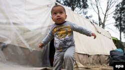 Idomeni, izbjeglički kamp Grčka 28. mart 2016