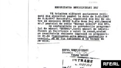 Document Strict Secret al Securității din România în care se face referire la Radio Europa Liberă, mai 1987.